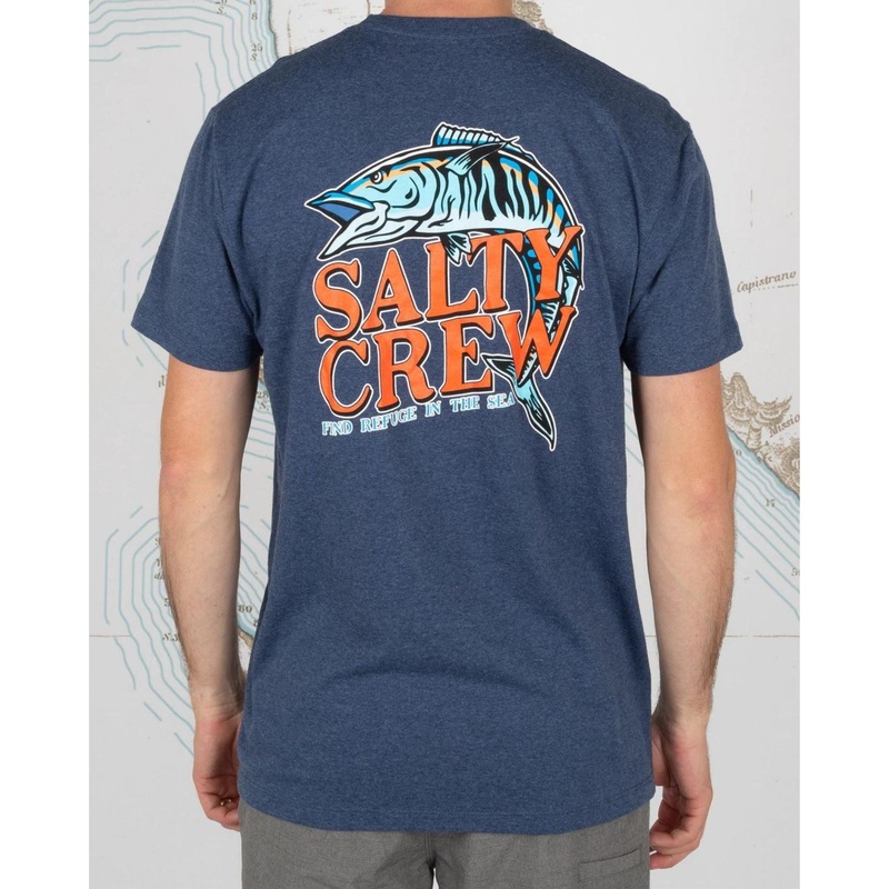 Salty Crew Oh No Standard S/S Tee S NAVY HEATHER