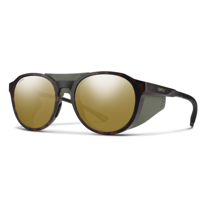 Smith Venture Sunglasses Matte Tortoise (ChromaPop Glass Polarized Bronze Mirror)