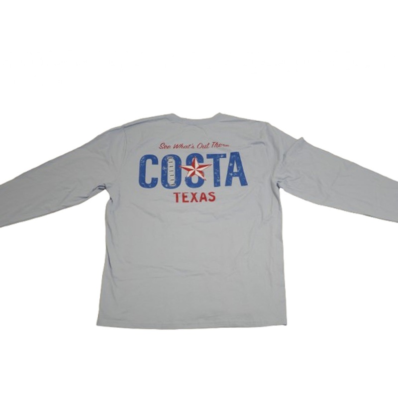 Costa Bto – State of Texas Long Sleeve Light Blue Large