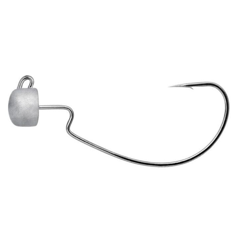 Owner Block Head Offset Jig Head 4pk 1/16 1/0 Natural