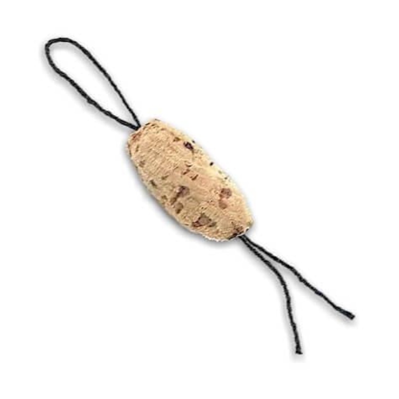 Plastilite Natural Cork String Floats Natural Cigar NSF000 1″ 01pk