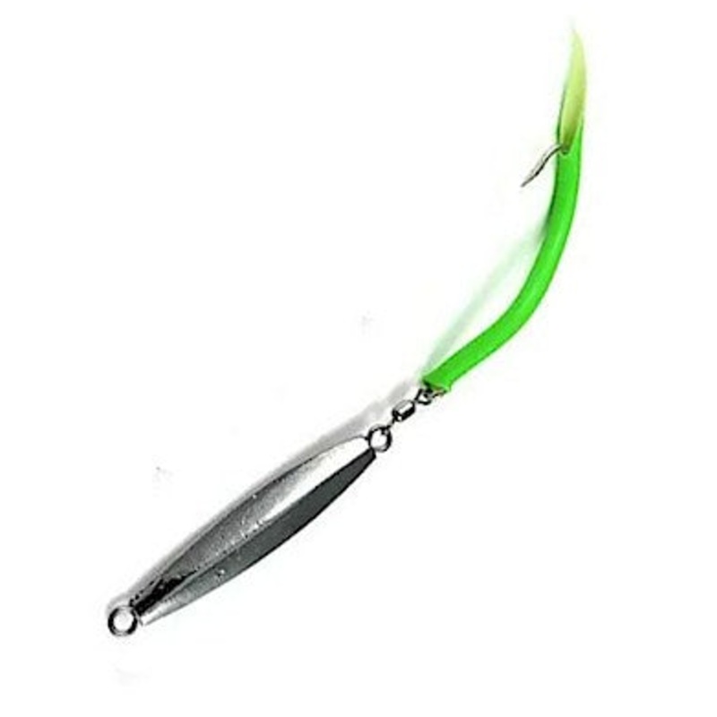 Runoff Diamond Jig Lures Smooth Chartreuse 1 oz