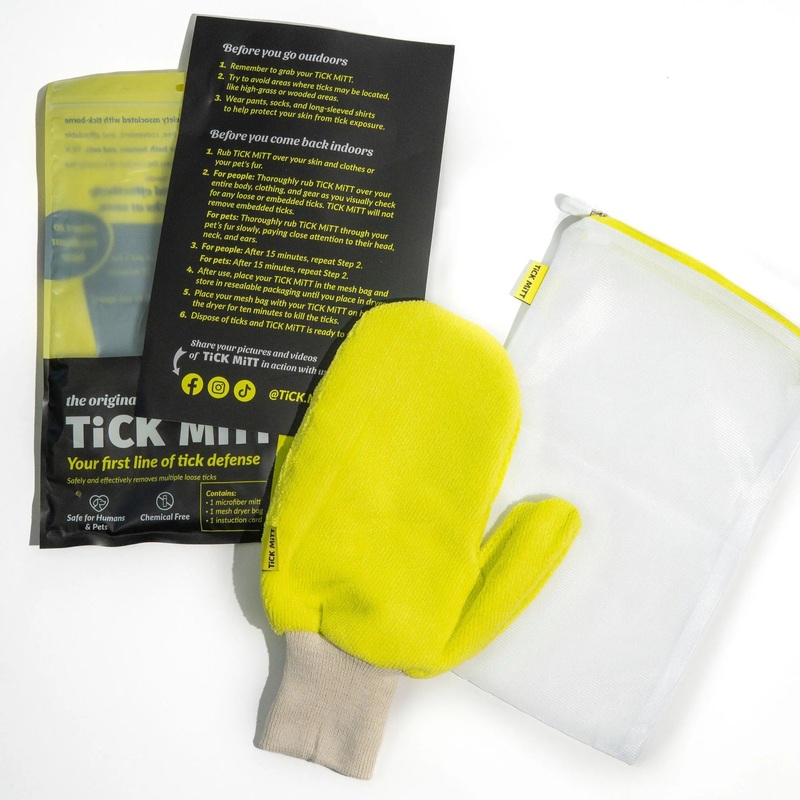 TiCK MiTT – Tick Removal Glove 1 Pack – Yellow