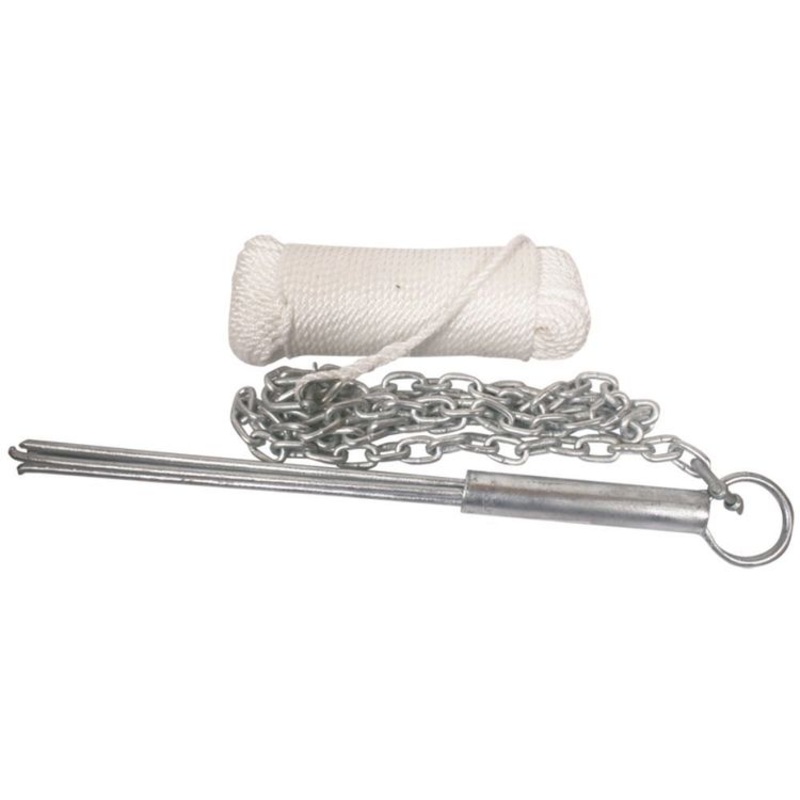 Waterline Boat Reef Anchor Kit with 2m Chain 50m Rope 10mm