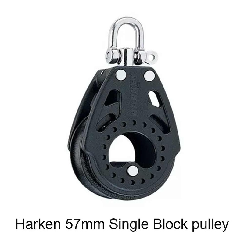 Harken 57mm Single Block Swivel Pulley