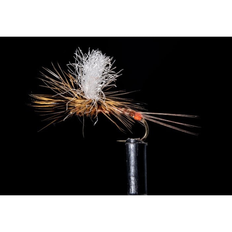 Hot Spot Brindle Para-Wulff Freshwater Fly #14