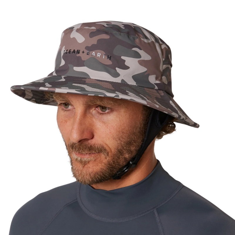 Ocean & Earth Bingin Lighweight Soft Peak Surf Hat S CAMO