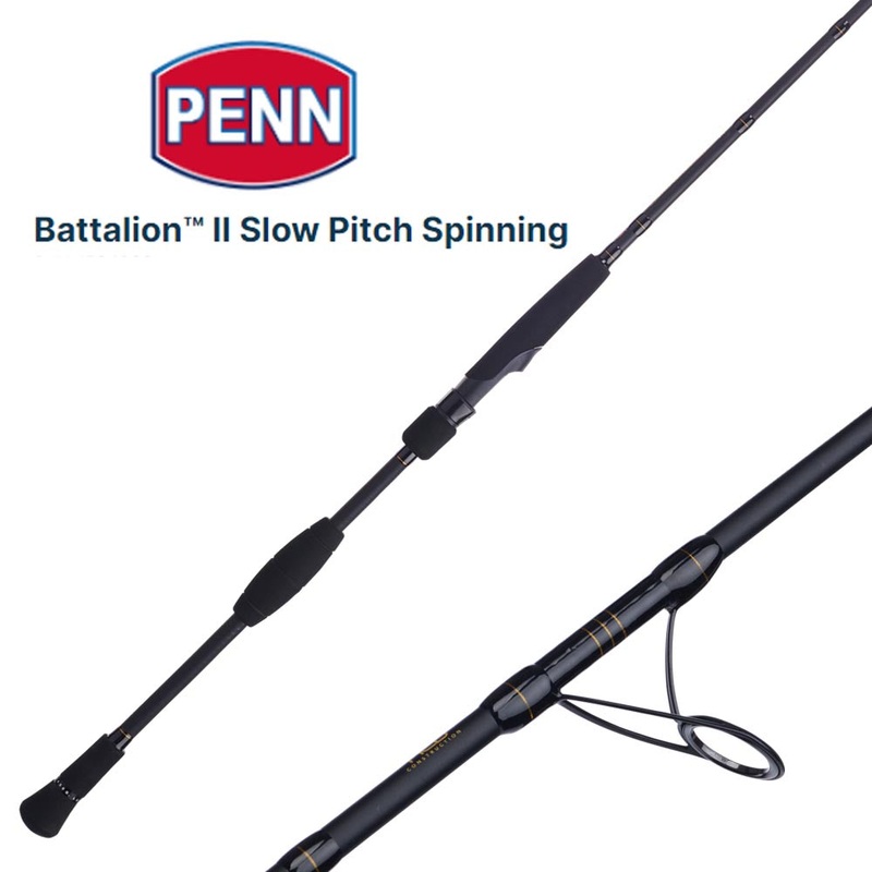 Penn Battalion II Slow Pitch Spinning Rods 68MH