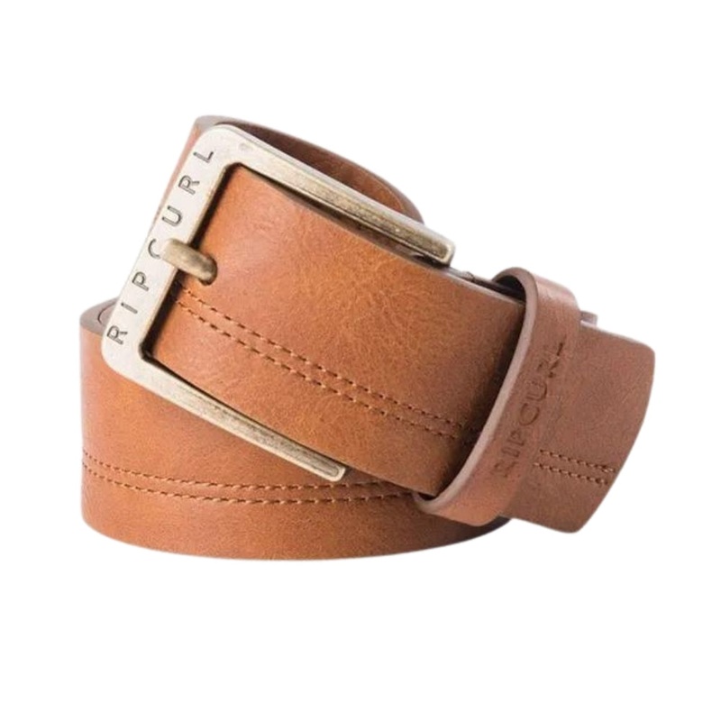 Rip Curl Double Stitched Belt S/M BROWN