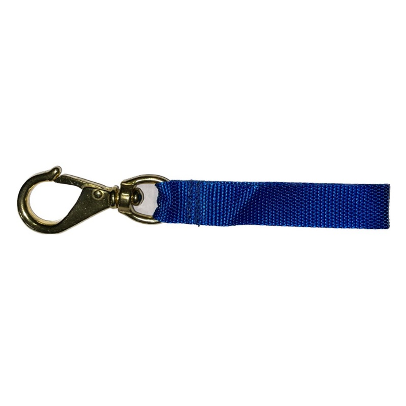 Cressi Brass Snap Hook with Webbing Black