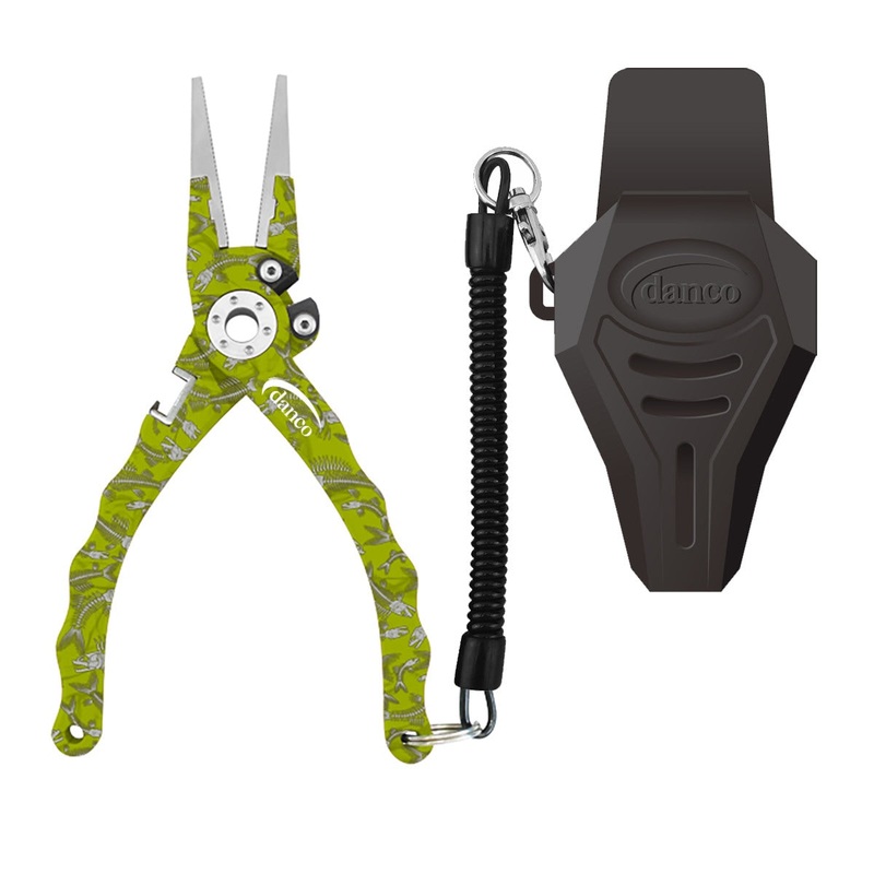 DANCO Duffy Tournament Series 7.5″ Pliers – Chartreuse Fish Skeleton