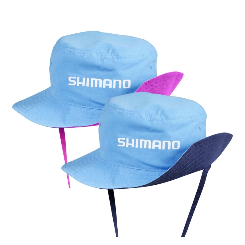 Shimano Kids Bucket Hat Reversible Pink Cyan KIDS PINK/CYAN