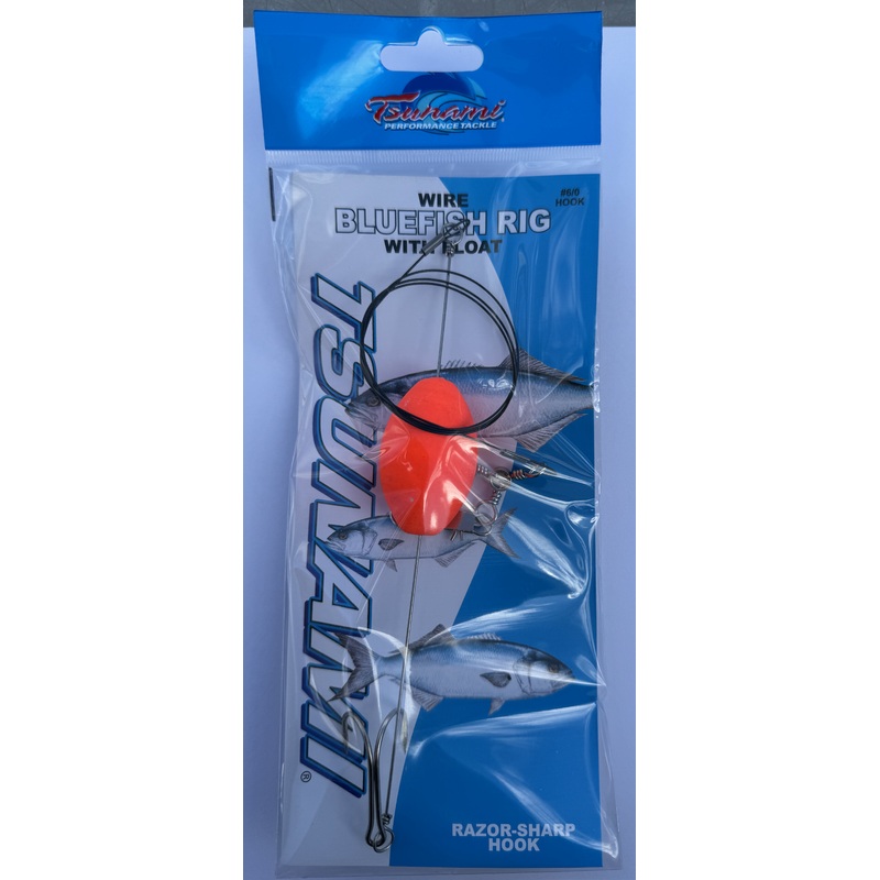 Tsunami TS-4855 Bluefish Wire Mullet Rig w/ Float