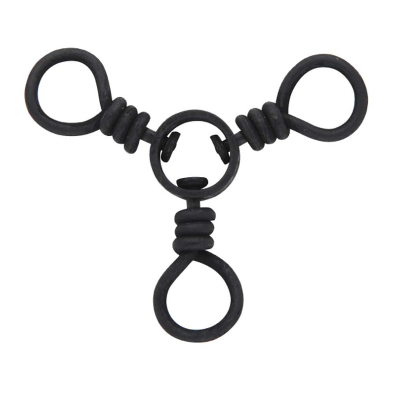 Black 3-Way Swivels 12PK 1/0