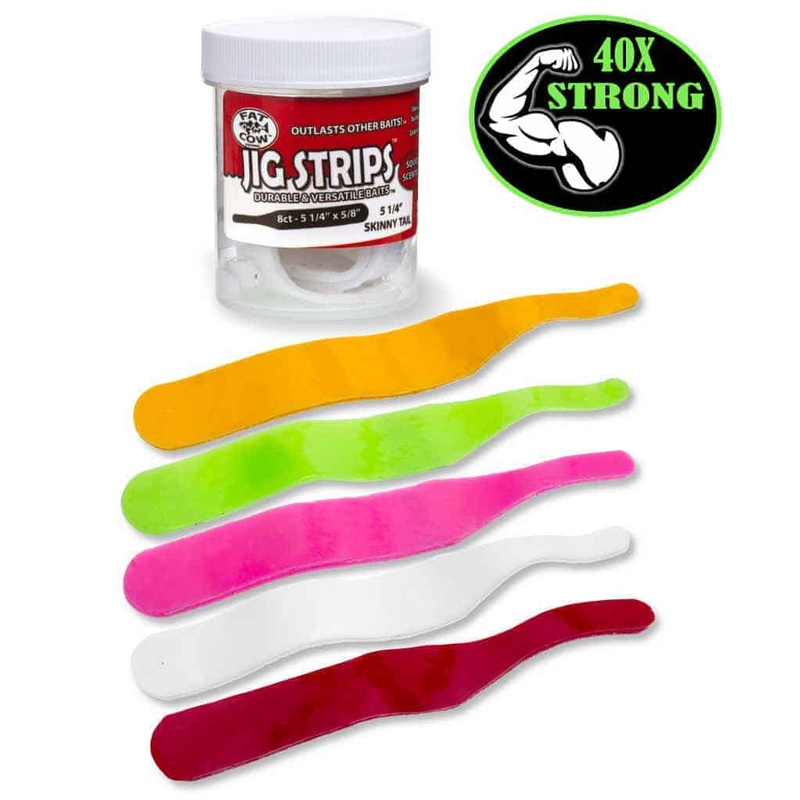 Fat Cow Jig Strips Skinny Tail Yellow