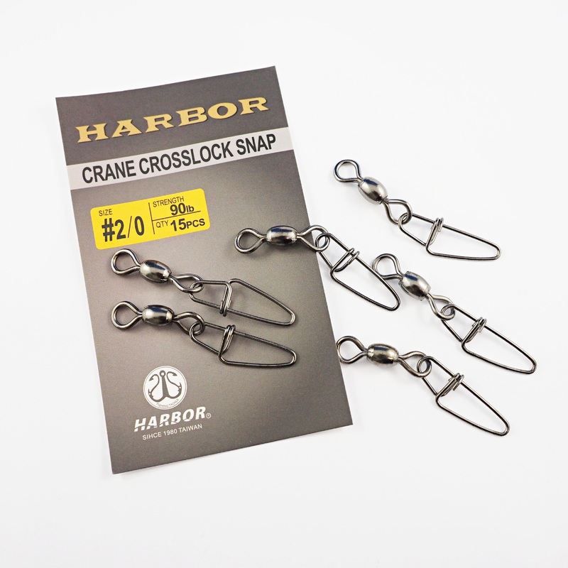 Harbor Crane Swivel with Crosslock Snap 1 22-pack