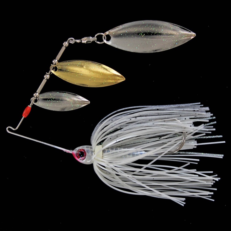 Mini Me 3 Blade White Shad 3Wngn 3/8 OZ