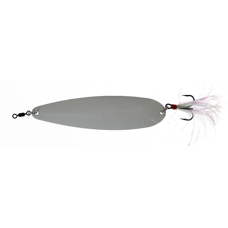 Nichols Lake Fork Flutter Spoon Snow 4.75″ – 1 1/8oz