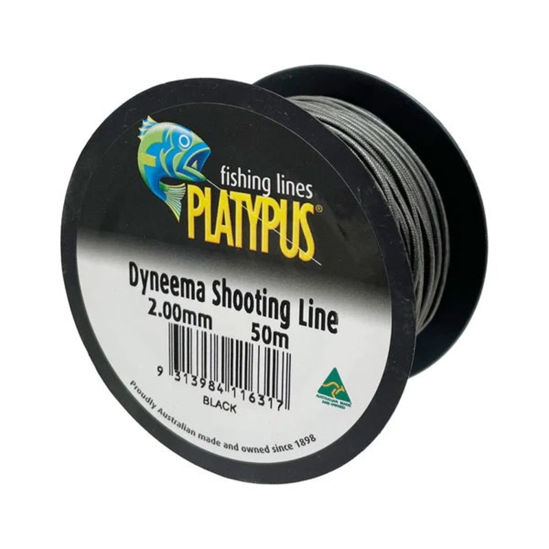 Platypus Dyneema Shooting Speargun Rigging Line 50m Black