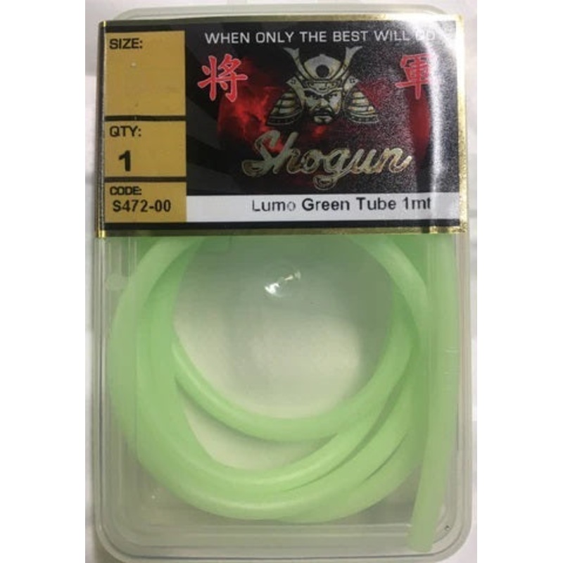 Shogun Super Lumo Glow Rigging Tube 1m Value Pack Green 2mm