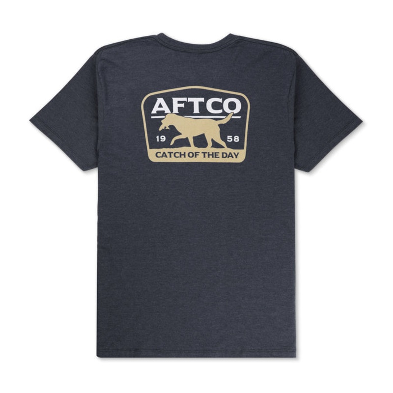 Aftco Fetch SS Fishing T-Shirts Charcoal Small