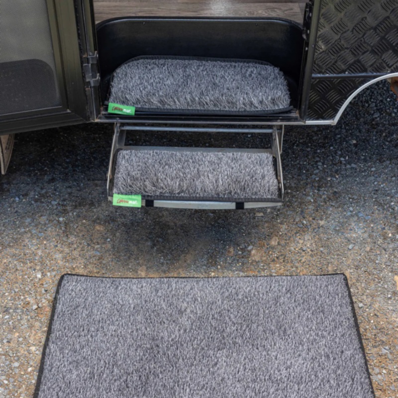 Muk Mat Rounded Caravan Step Mat DARK GREY Extra Large 60cm x 28cm
