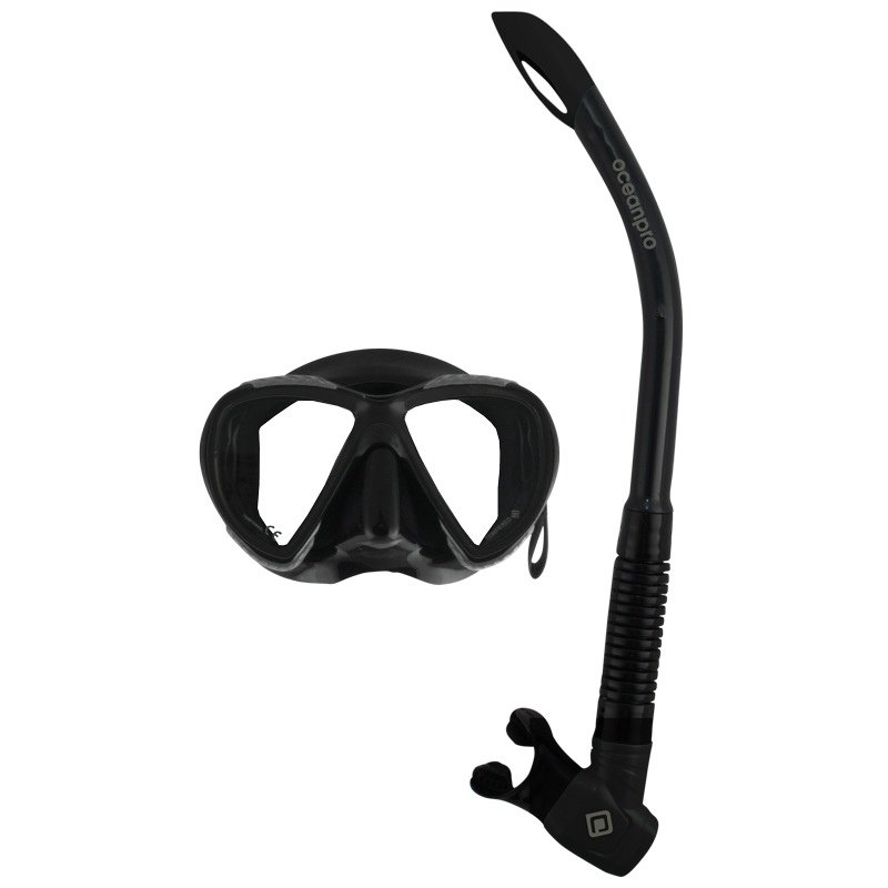 Ocean Pro Yongala Mask Snorkel Set Black