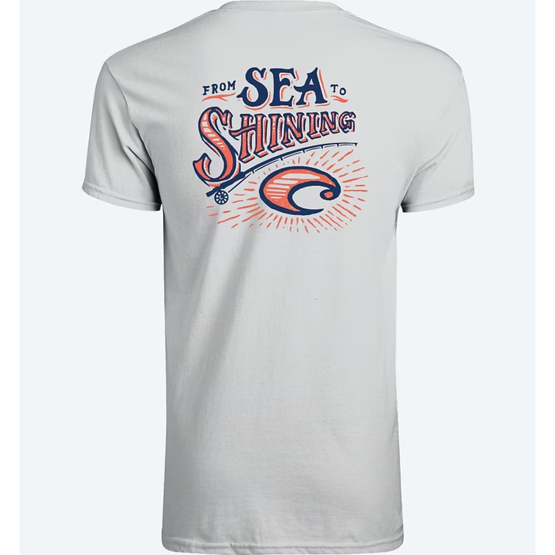 Costa “Freedom Sea” Tech T-Shirt Pearl Grey M