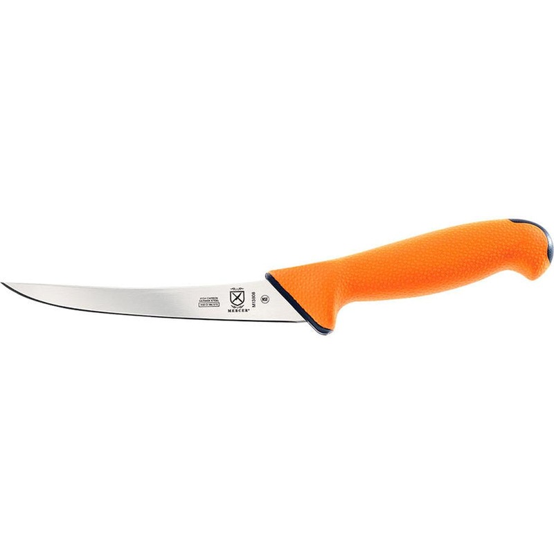 MERCER SPORT Flexible Curved Orange Sport Handle Boning 6″ Knife