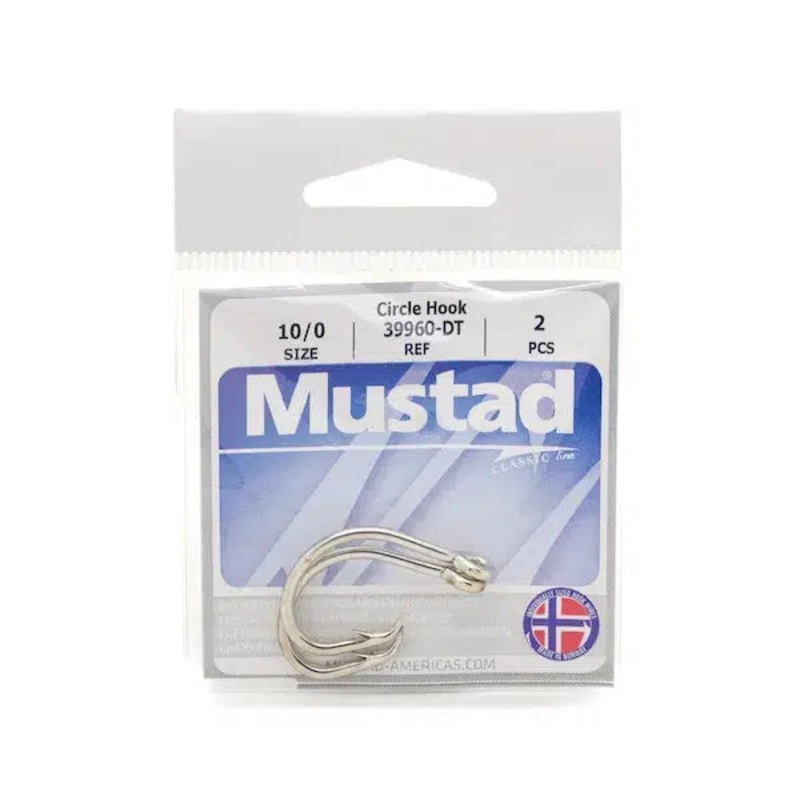 Mustad Tuna Circle Hook -2X Strong 39960-DT 20/0 100 Pack