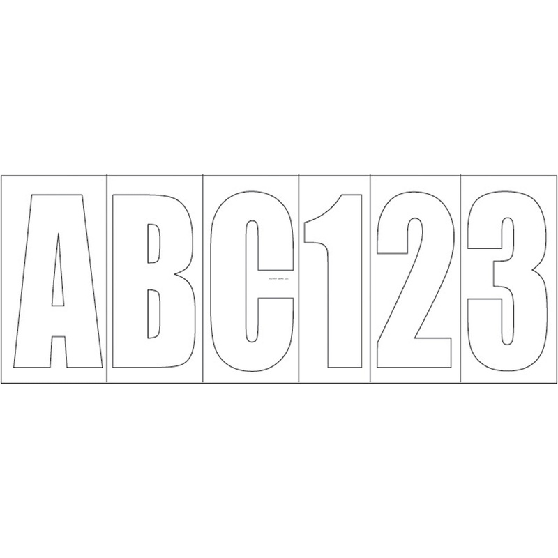 Shoreline Marine Letter Kit Block 3″ White