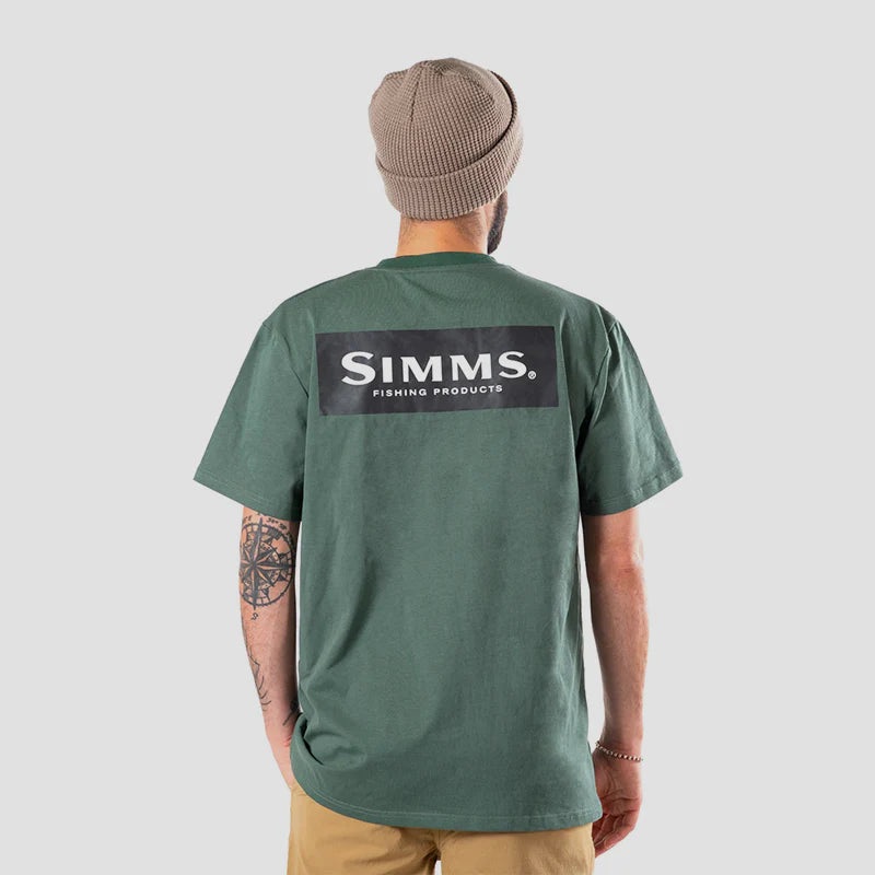 Simms Logo Tee Green 2XL