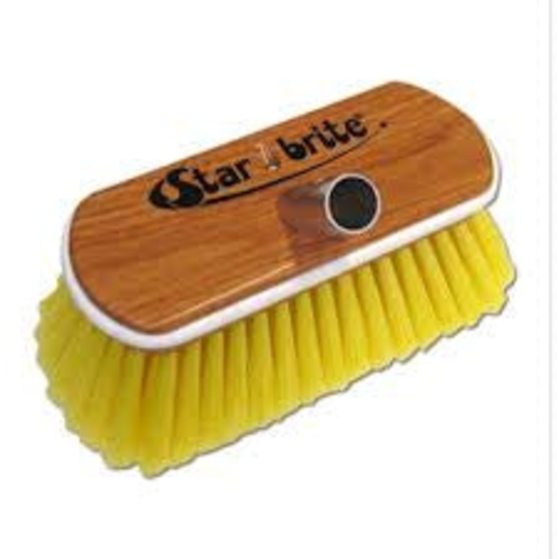 Starbrite Soft Wooden Block Brush With Bumper (Yellow) – #40170