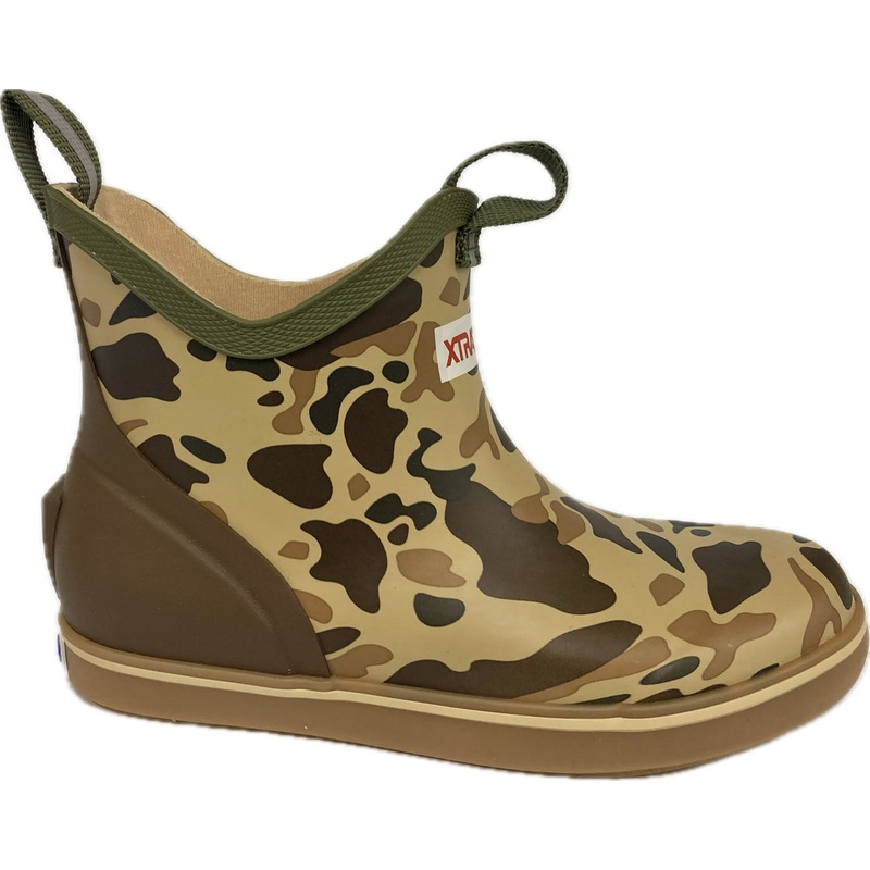 XTRATUF Kids Ankle Deck Boot Duck Camo 7