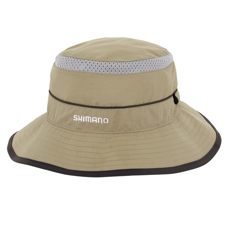 Shimano Vented Khaki Bucket Hat