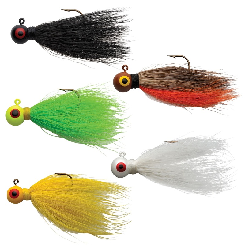Eagle Claw Bucktail Jigs 1/8 oz. Chartreuse
