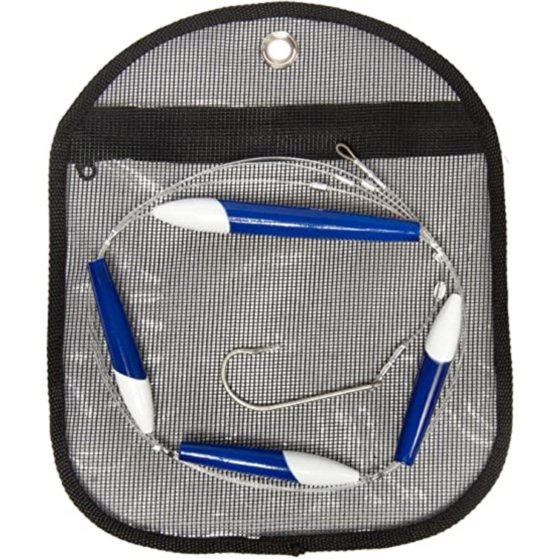 Sea Striker 4in Cedar Plug Daisy Chain WHITE/BLUE