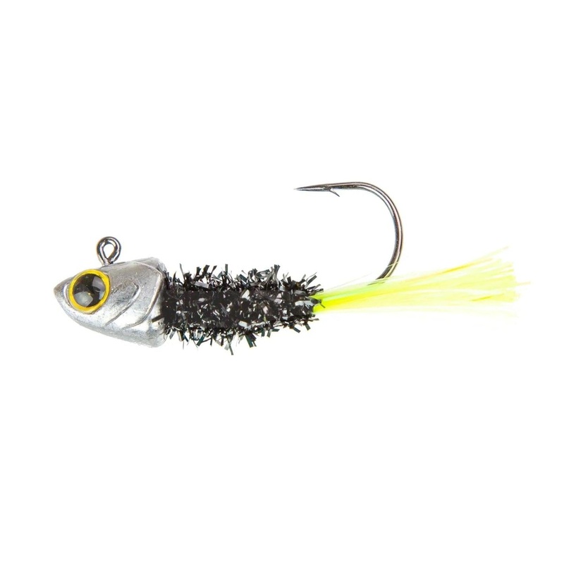 6th Sense Spangle Tinsel Jig Black Neon 1/32oz