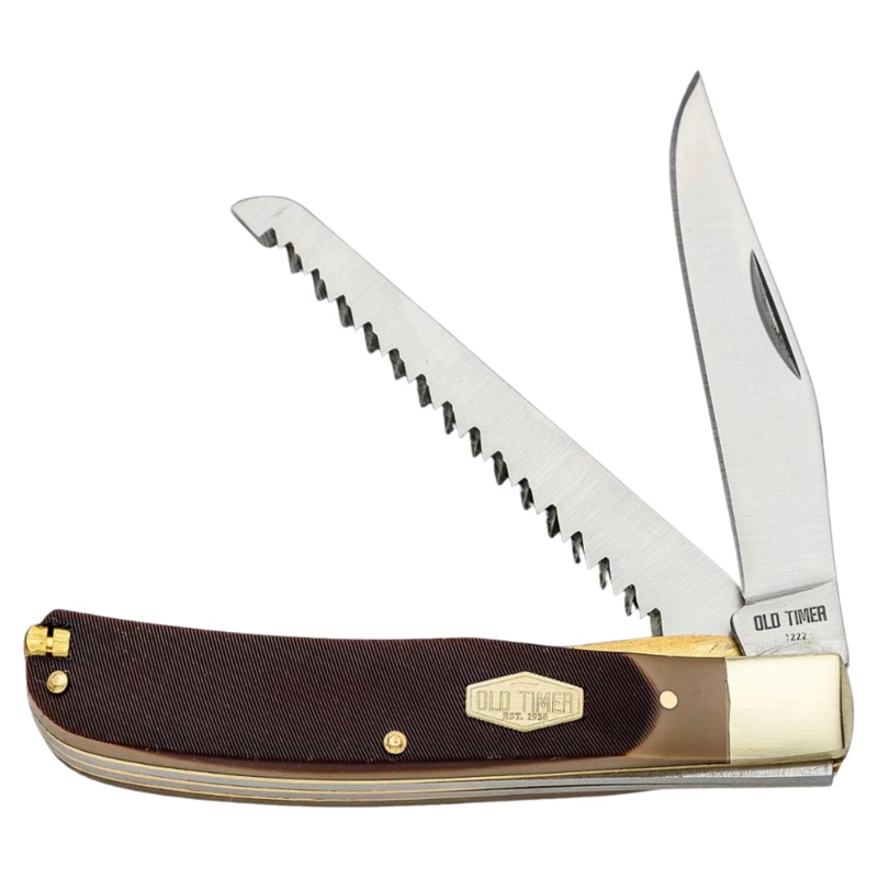 Old Timer Buzzsaw Trapper Knife 4 3/16″ BROWN