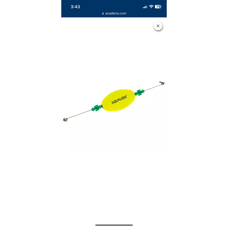 Precision Tackle Equalizer Oval Popping Cork Orange