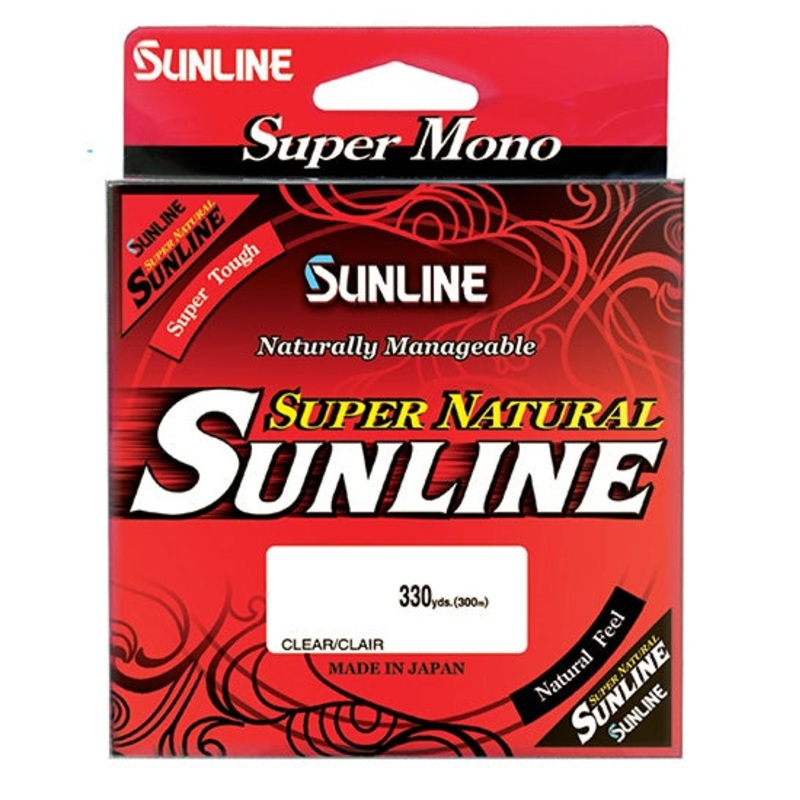 Sunline Super Natural 300m Clear Monofilament Line 10lb