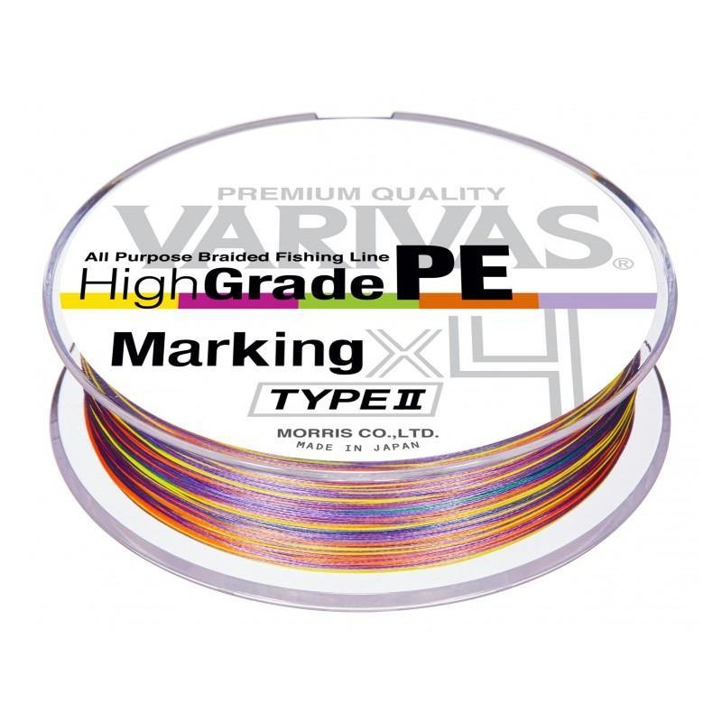 VARIVAS High Grade PE Marking TYPE  X4 150m #0.6-0.128mm-10Lbs