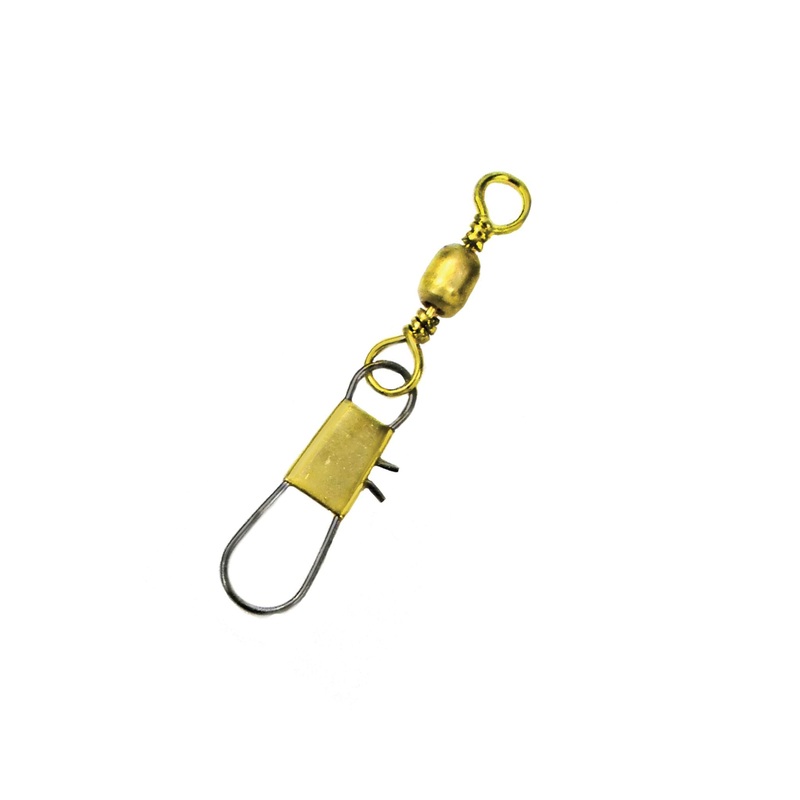 Barrel Swivel with Interlock Snap Brass 1 Standard