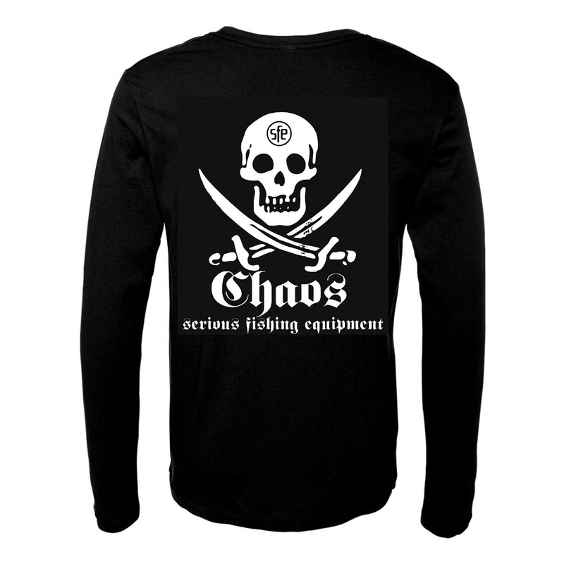 CHAOS Youth Long Sleeve Pirate T-Shirt Black Medium