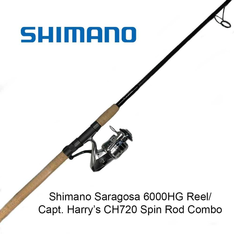 Shimano Saragosa 6000 And Capt. Harry’s CHSC720 Spinning Combo