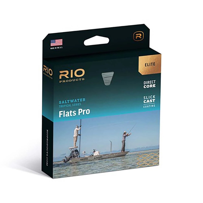 Rio Elite Flats Pro Clear Tip (15ft clear tip) Fly Line Clear/Aqua/Orange/Sand WF9FI