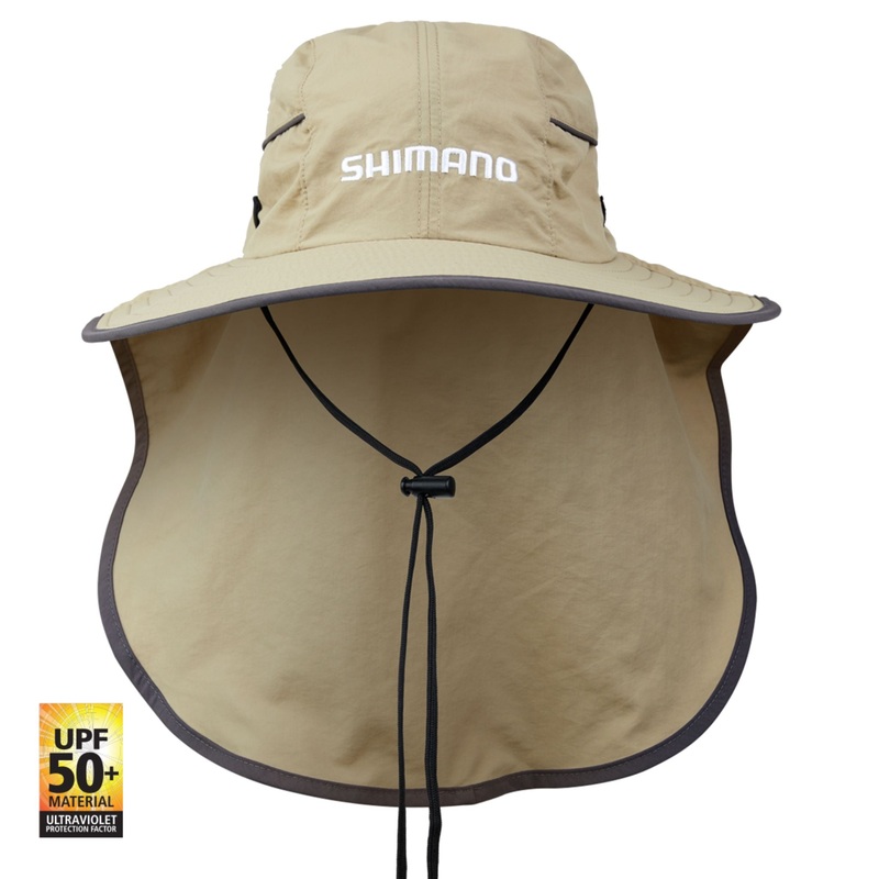 Shimano Technical Outdoor Hat Unisex ONE SIZE KHAKI