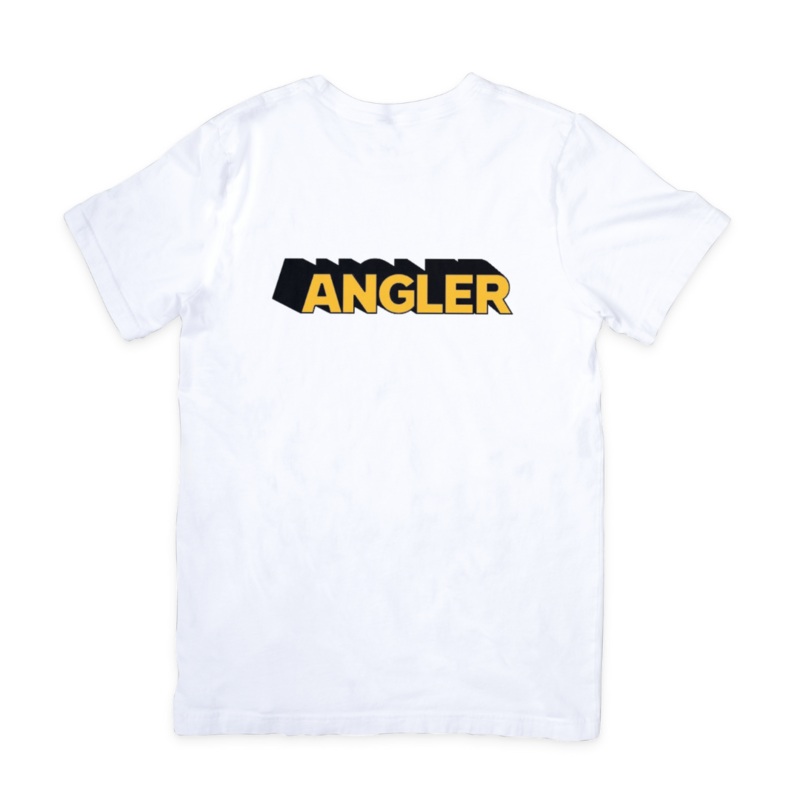 Wave Theory | Angler | Organic Cotton Tee M White