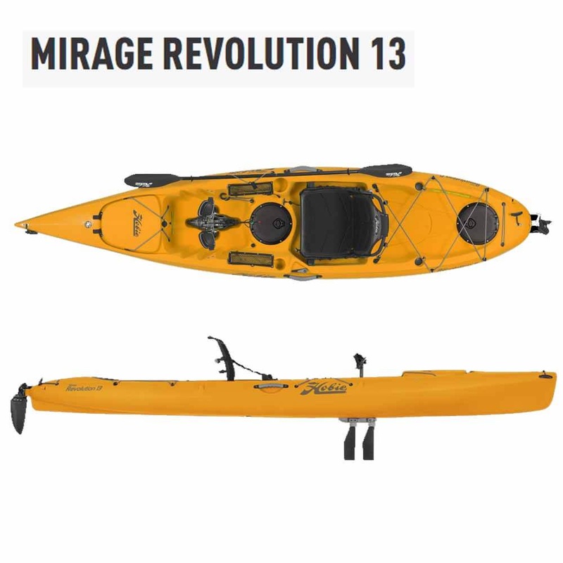 Hobie Revolution 13 Deluxe Kayak PAPAYA