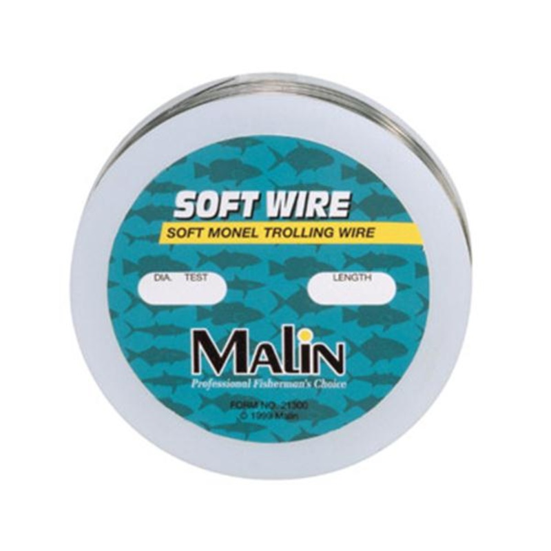 Malin Soft Monel Trolling Wire 300′ Spools 20# 300′
